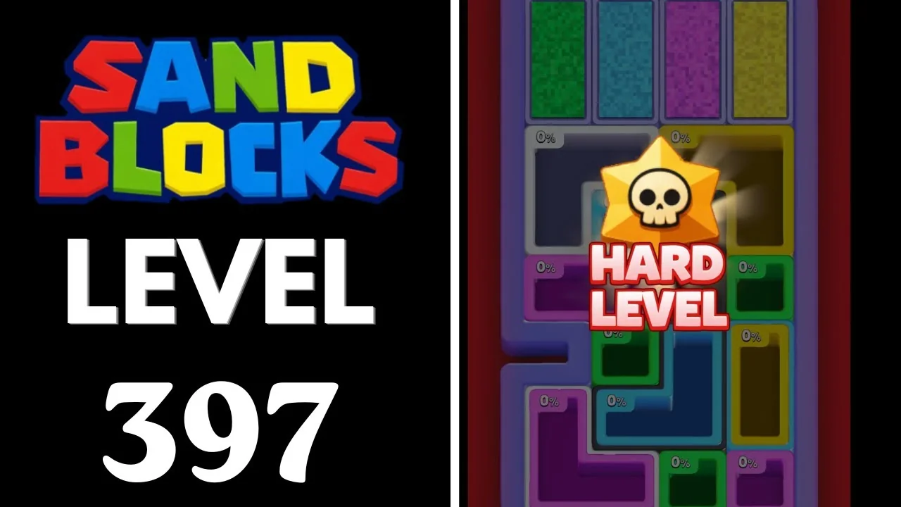 Sand Blocks Level 397 board layout