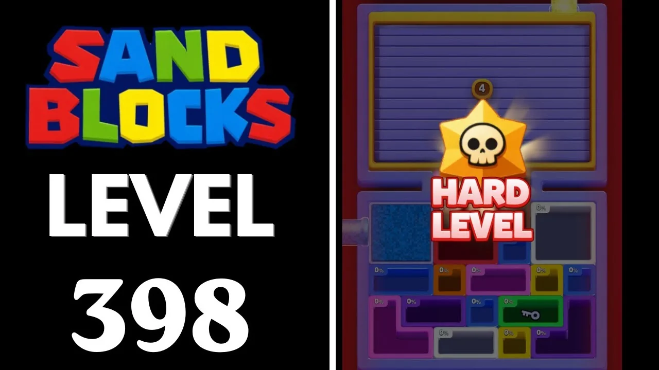 Sand Blocks Level 398 board layout