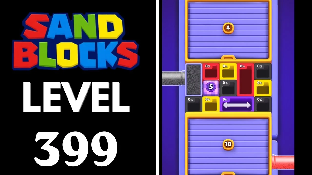 Sand Blocks Level 399 board layout