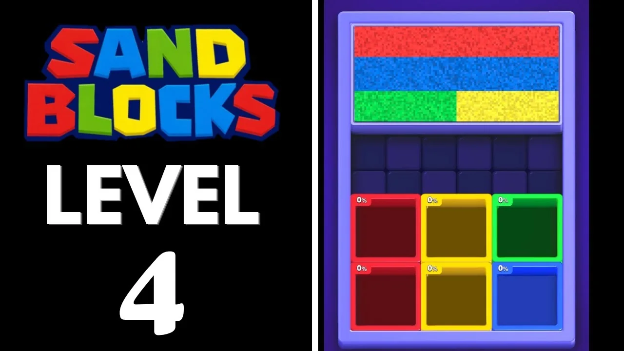 Sand Blocks Level 4 board