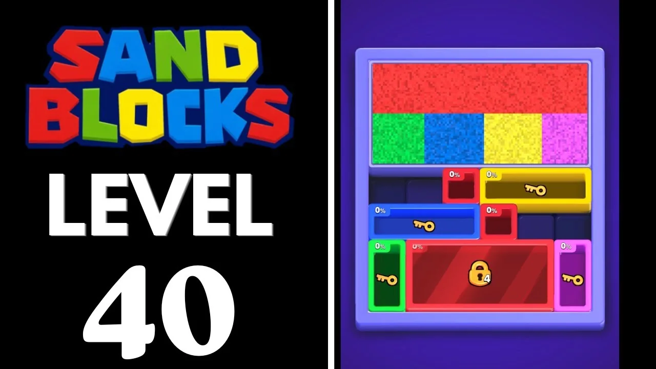 Sand Blocks Level 40 board