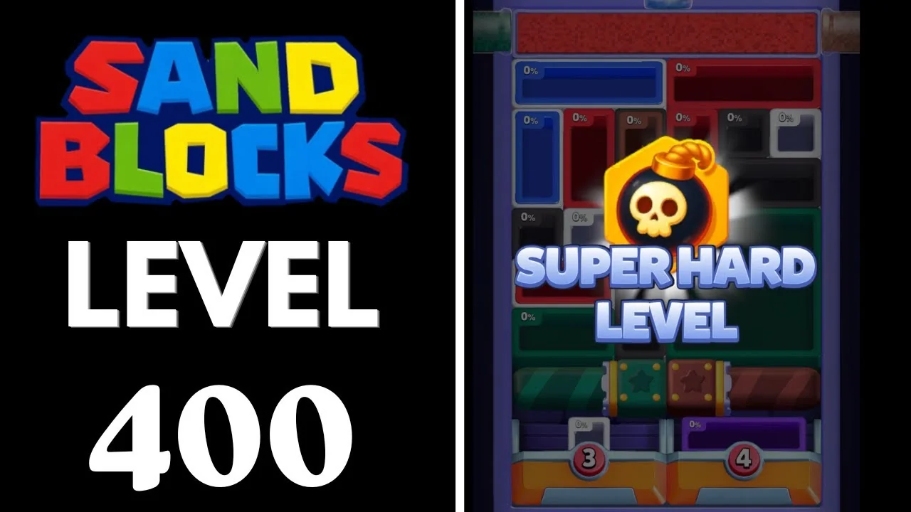 Sand Blocks Level 400 board layout