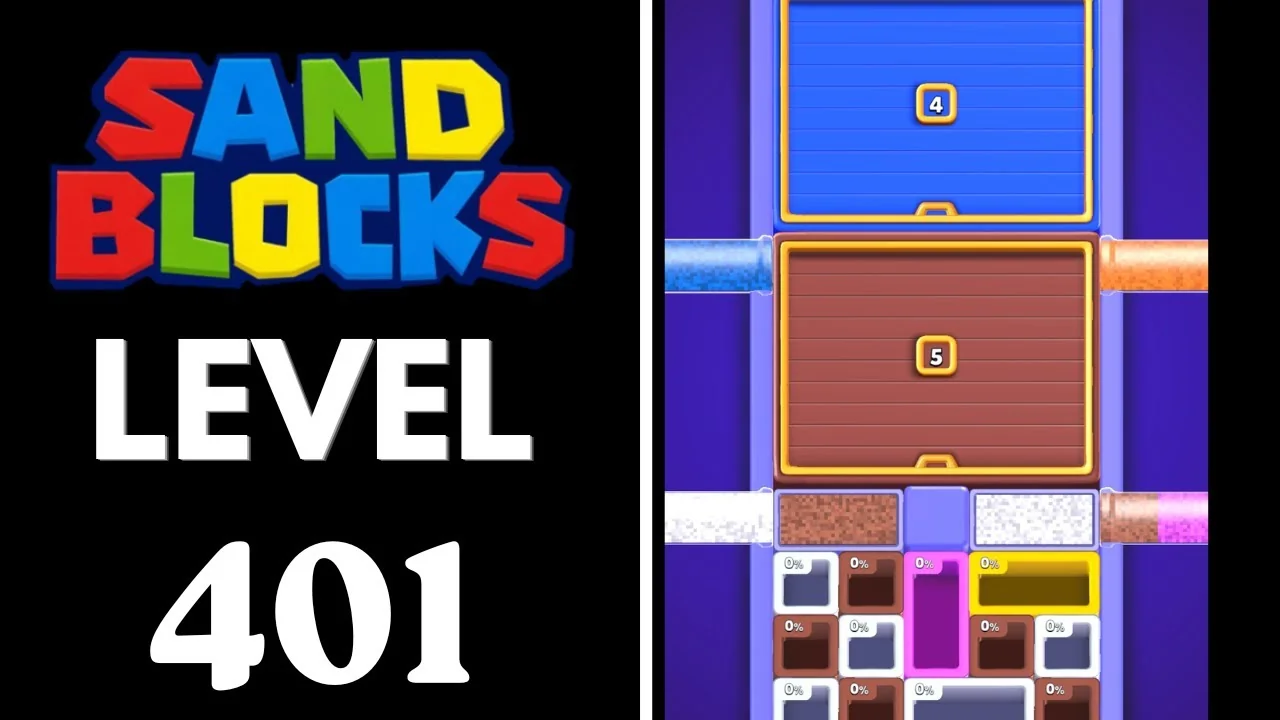 Sand Blocks Level 401 board layout
