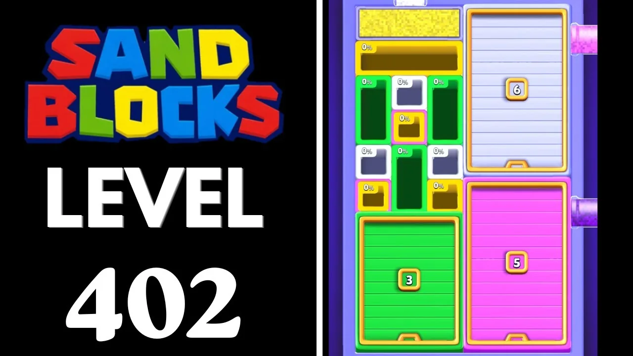 Sand Blocks Level 402 board layout