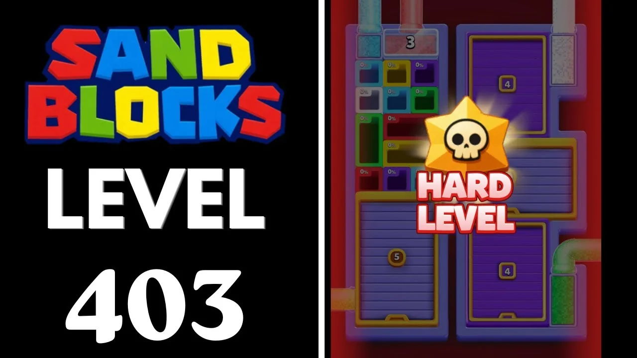 Sand Blocks Level 403 board layout
