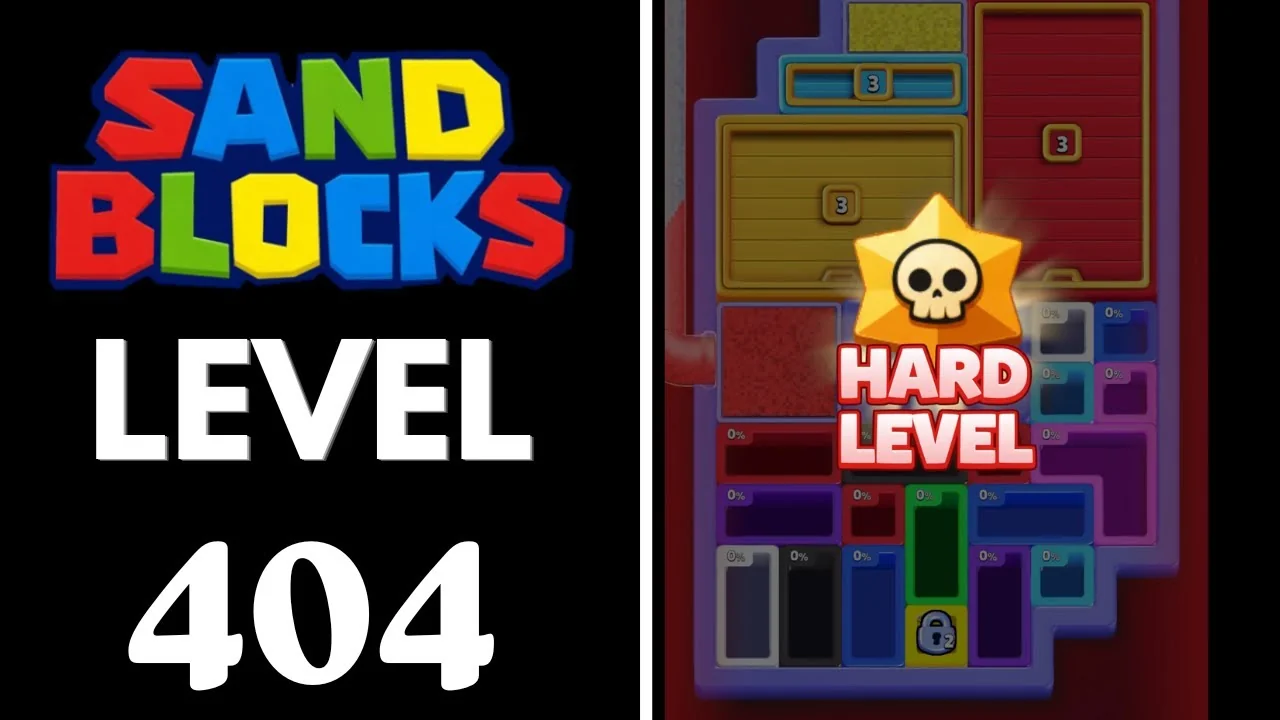 Sand Blocks Level 404 board layout
