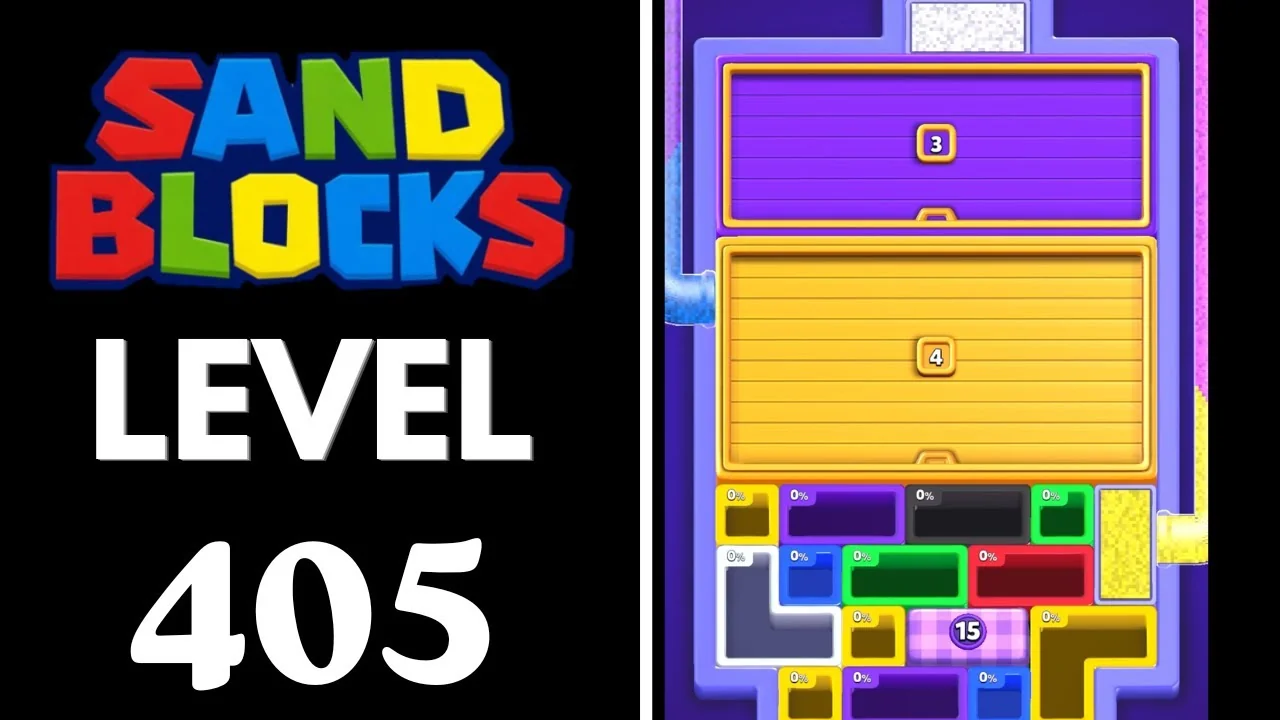 Sand Blocks Level 405 board layout