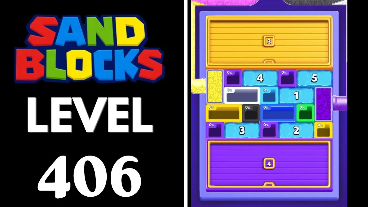 Sand Blocks Level 406 board layout