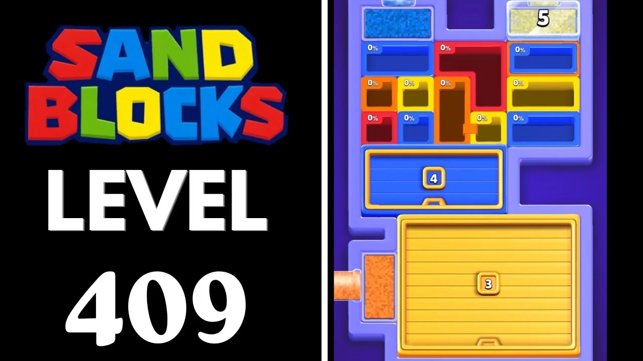 Sand Blocks Level 409 board layout
