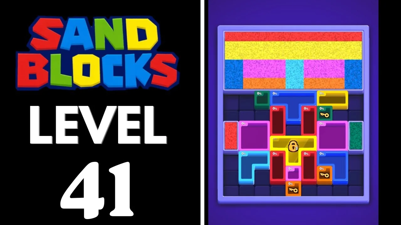 Sand Blocks Level 41 board layout