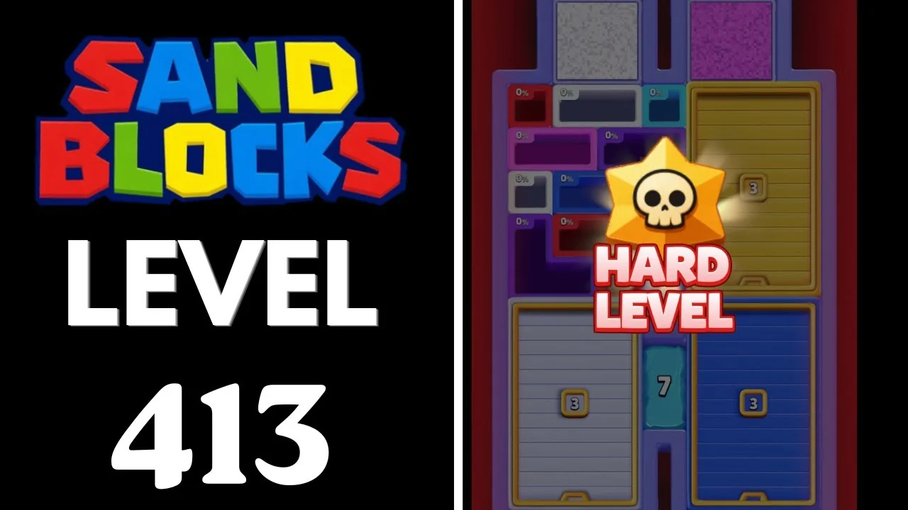 Sand Blocks Level 413 board layout