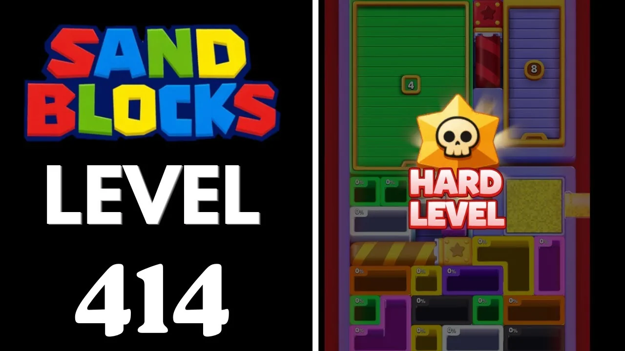 Sand Blocks Level 414 board layout