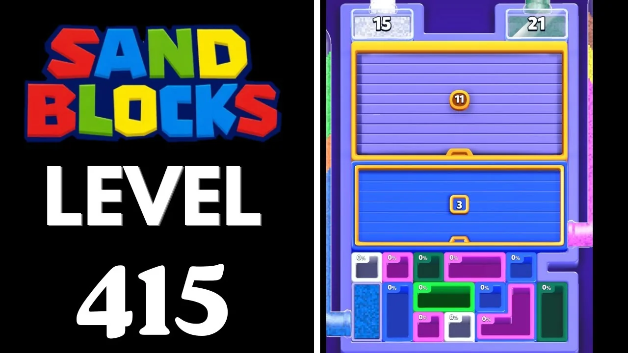 Sand Blocks Level 415 board layout