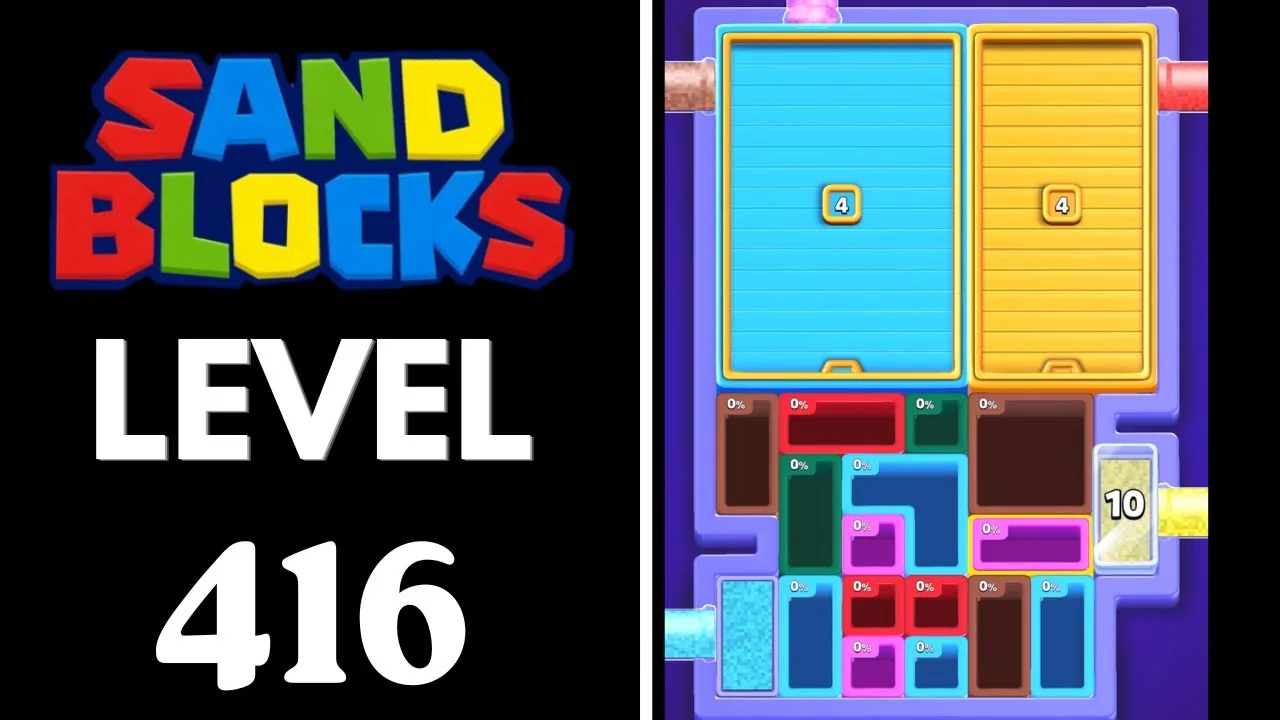 Sand Blocks Level 416 board layout