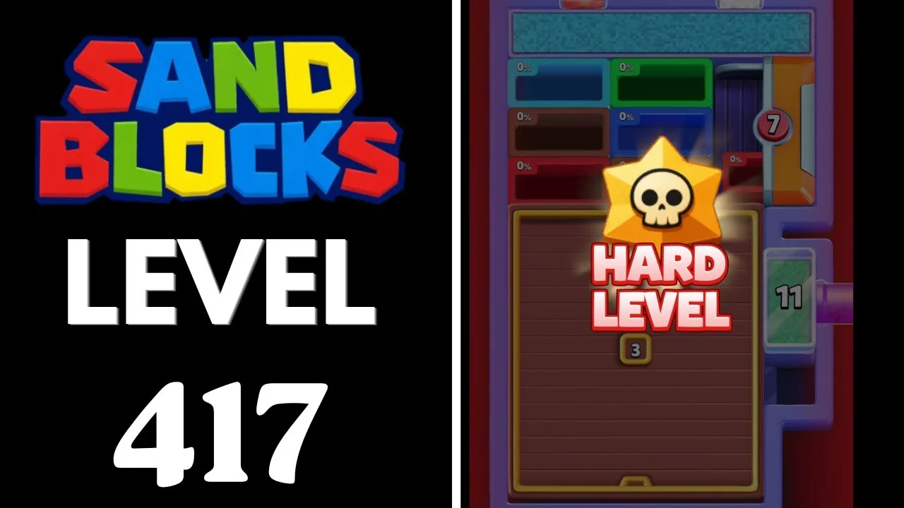 Sand Blocks Level 417 board layout