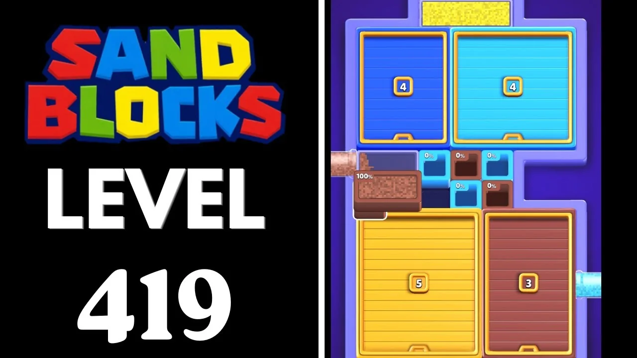 Sand Blocks Level 419 board layout