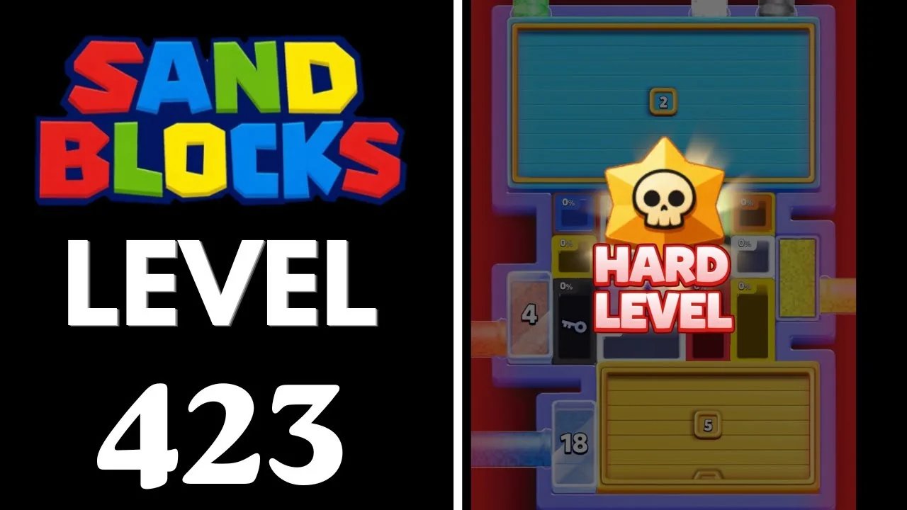 Sand Blocks Level 423 board layout