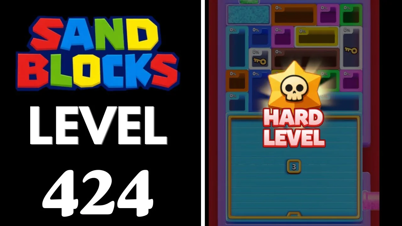 Sand Blocks Level 424 board layout