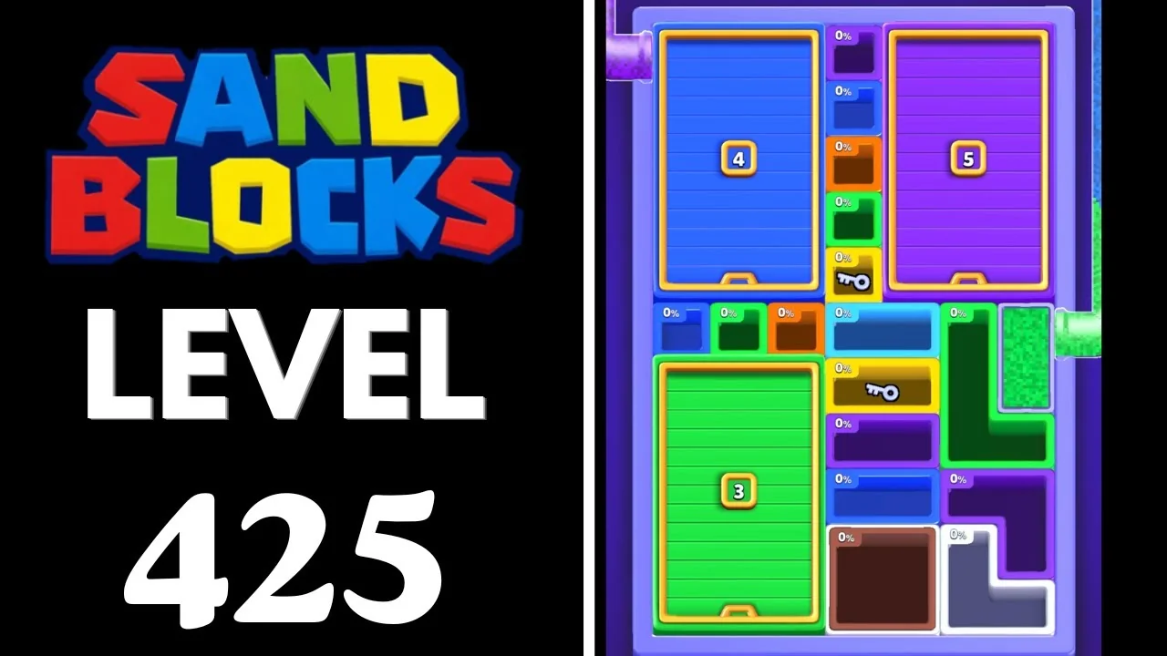 Sand Blocks Level 425 board layout