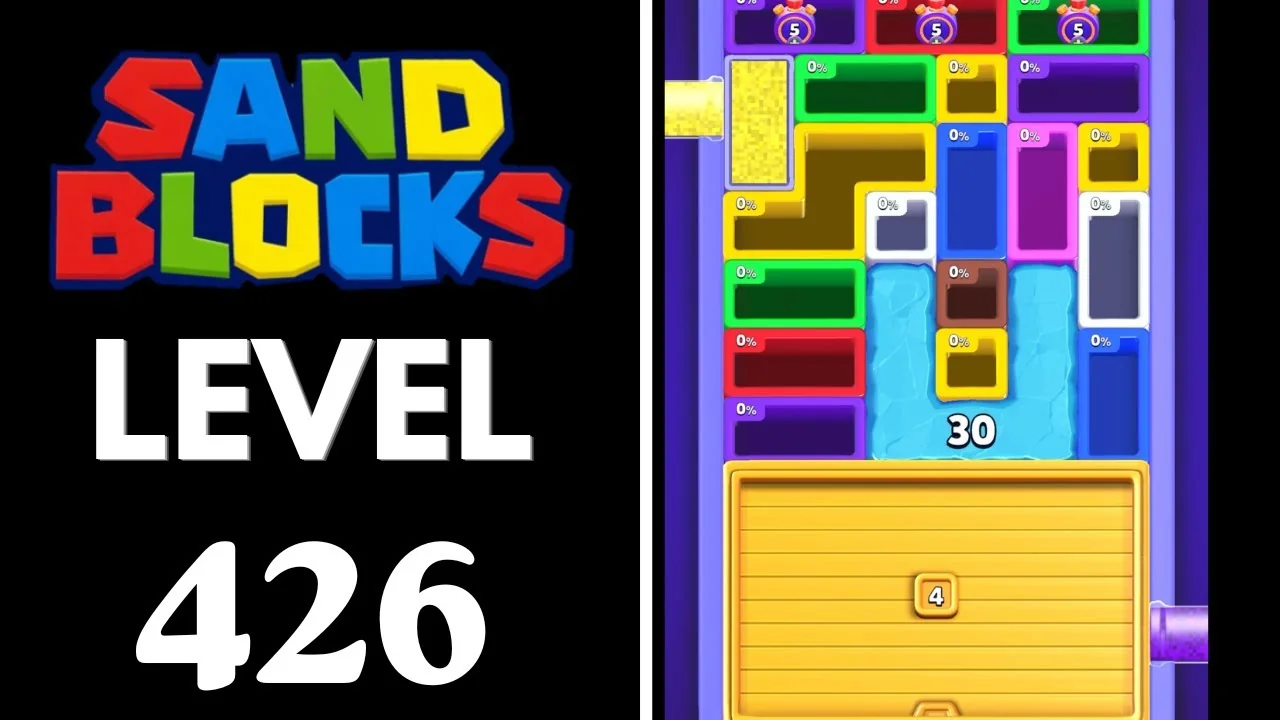 Sand Blocks Level 426 board layout