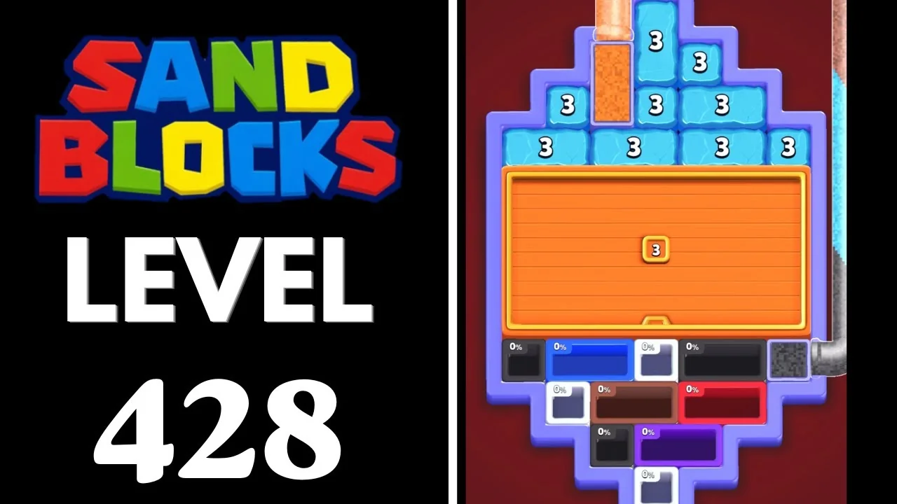 Sand Blocks Level 428 board layout