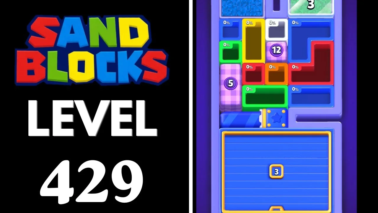 Sand Blocks Level 429 board layout