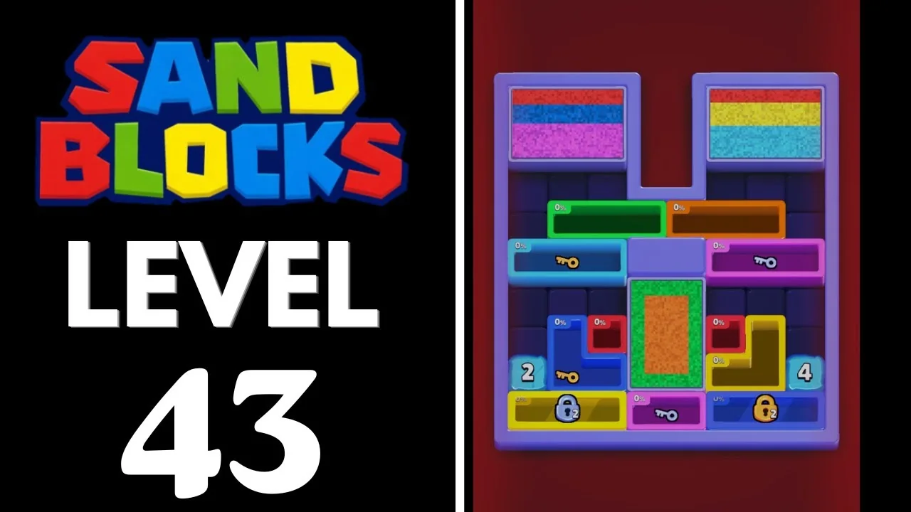 Sand Blocks Level 43 board layout