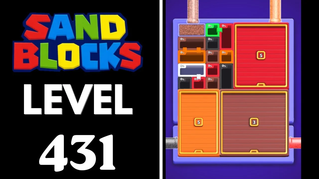 Sand Blocks Level 431 board layout