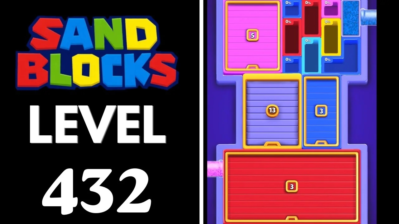 Sand Blocks Level 432 board layout