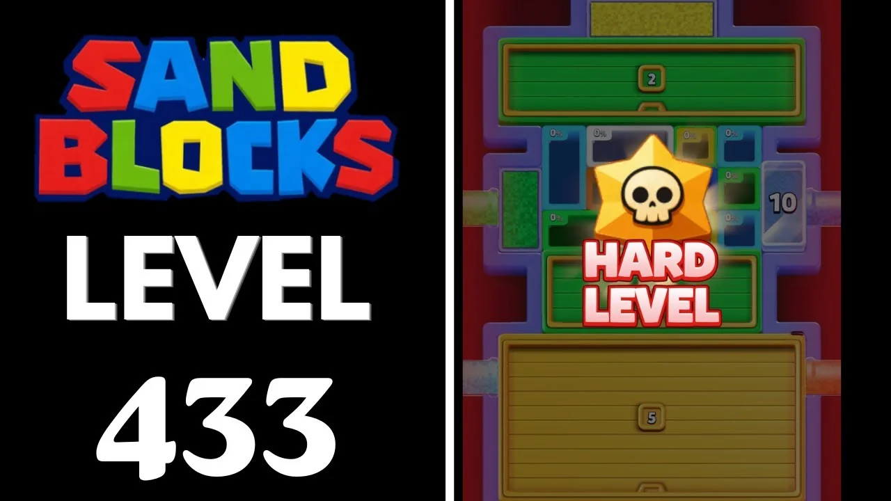 Sand Blocks Level 433 board layout
