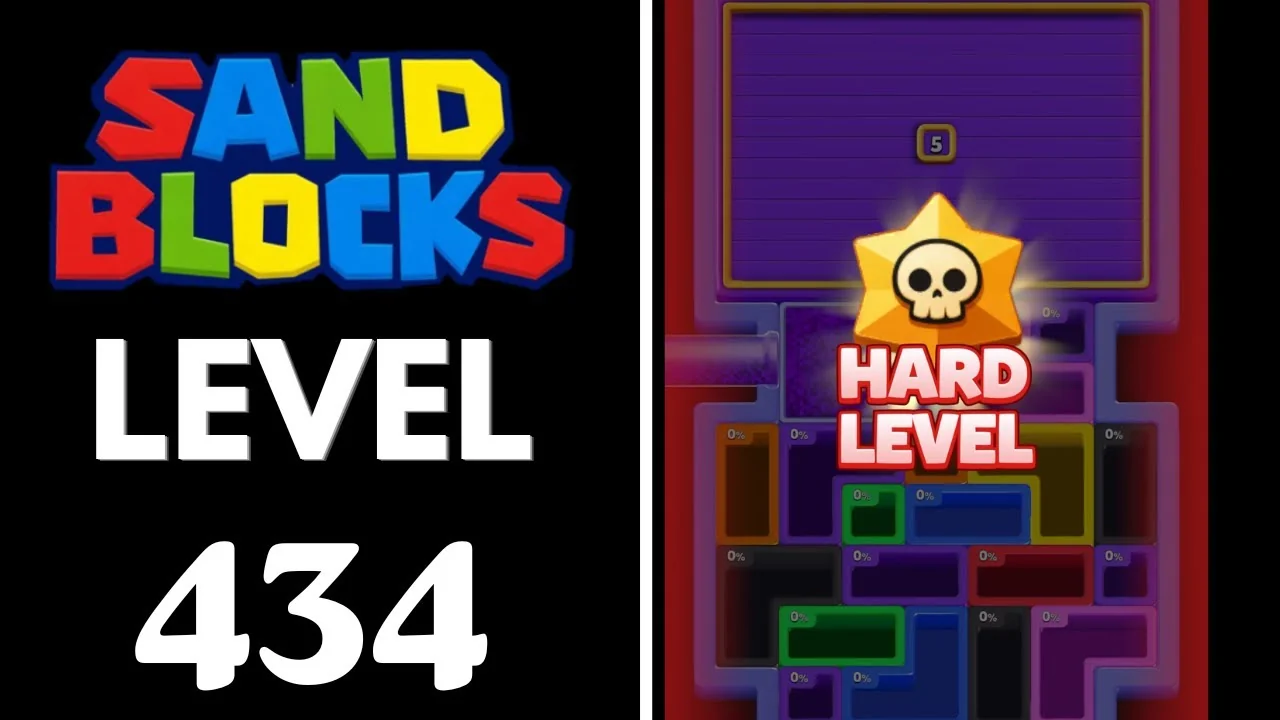 Sand Blocks Level 434 board layout