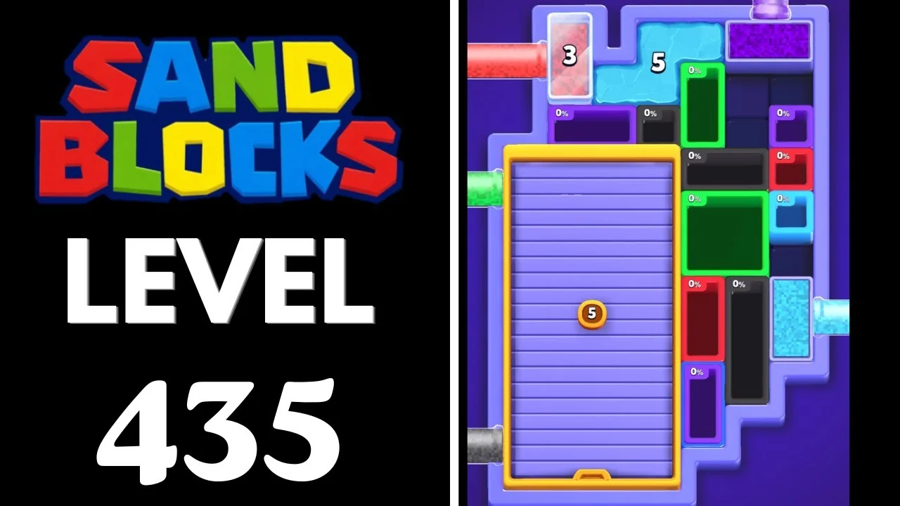 Sand Blocks Level 435 board layout