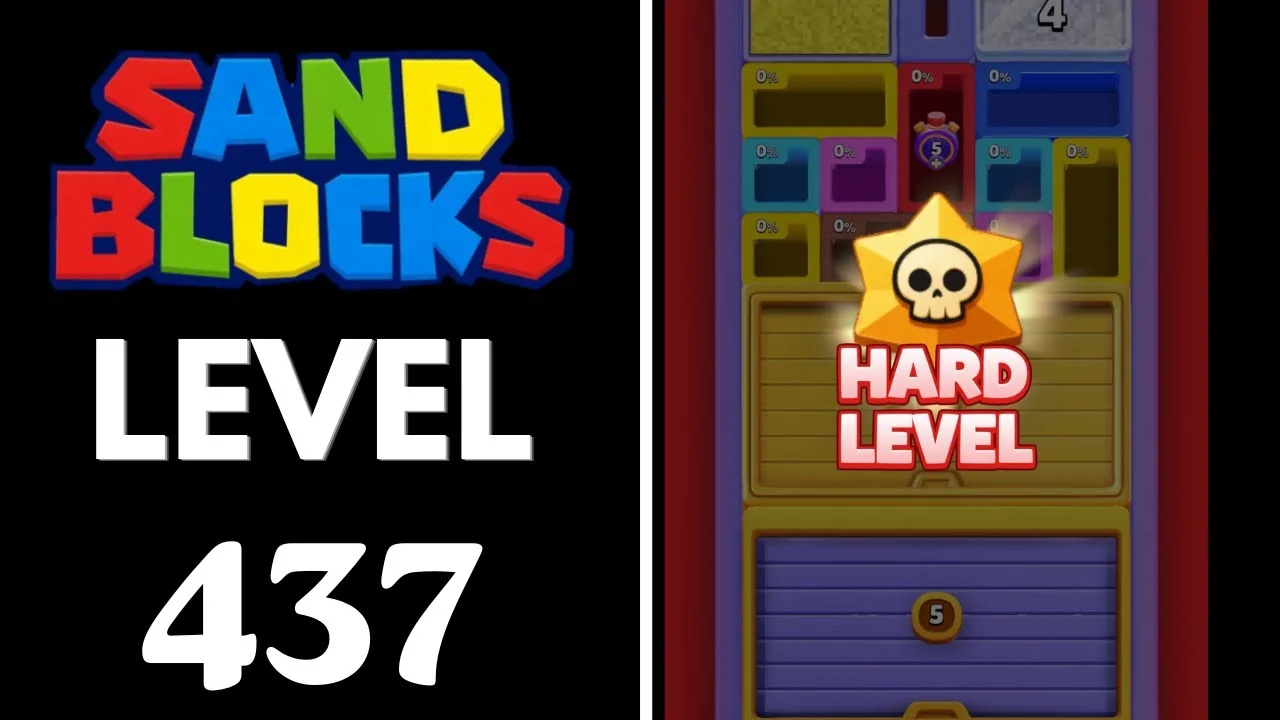 Sand Blocks Level 437 board layout