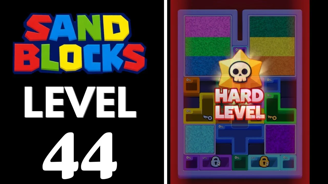 Sand Blocks Level 44 board layout