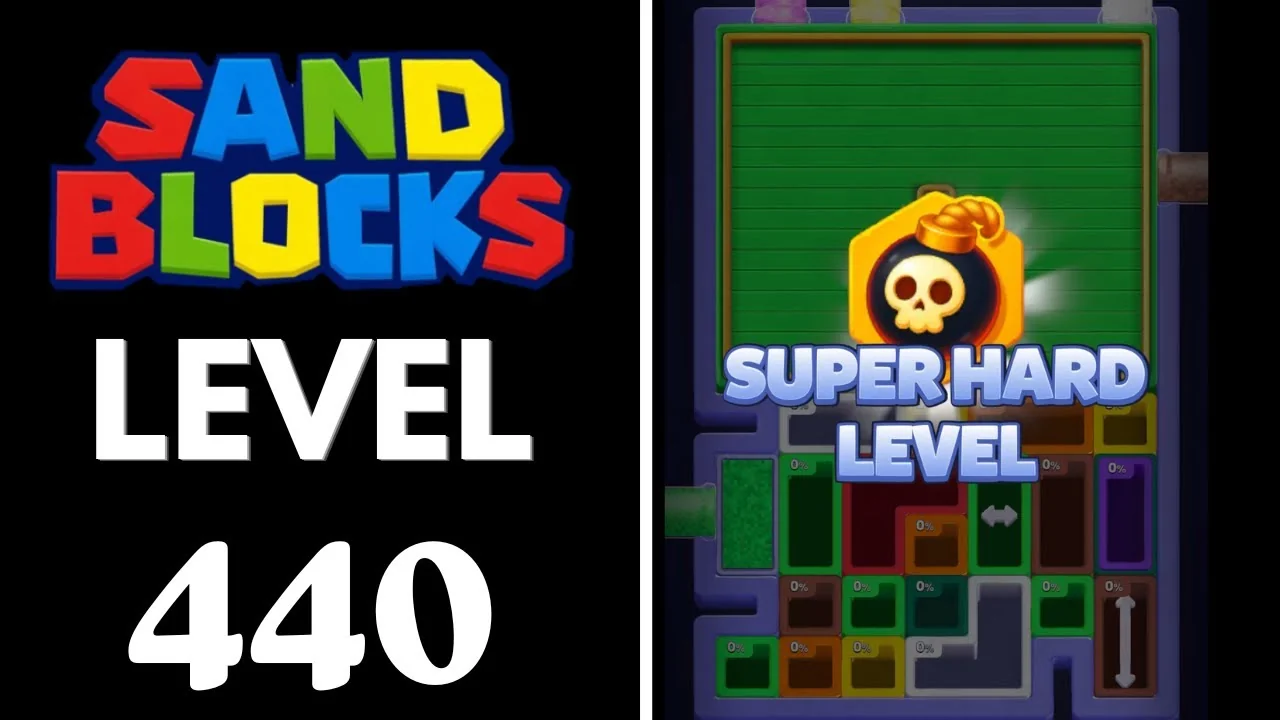 Sand Blocks Level 440 board layout