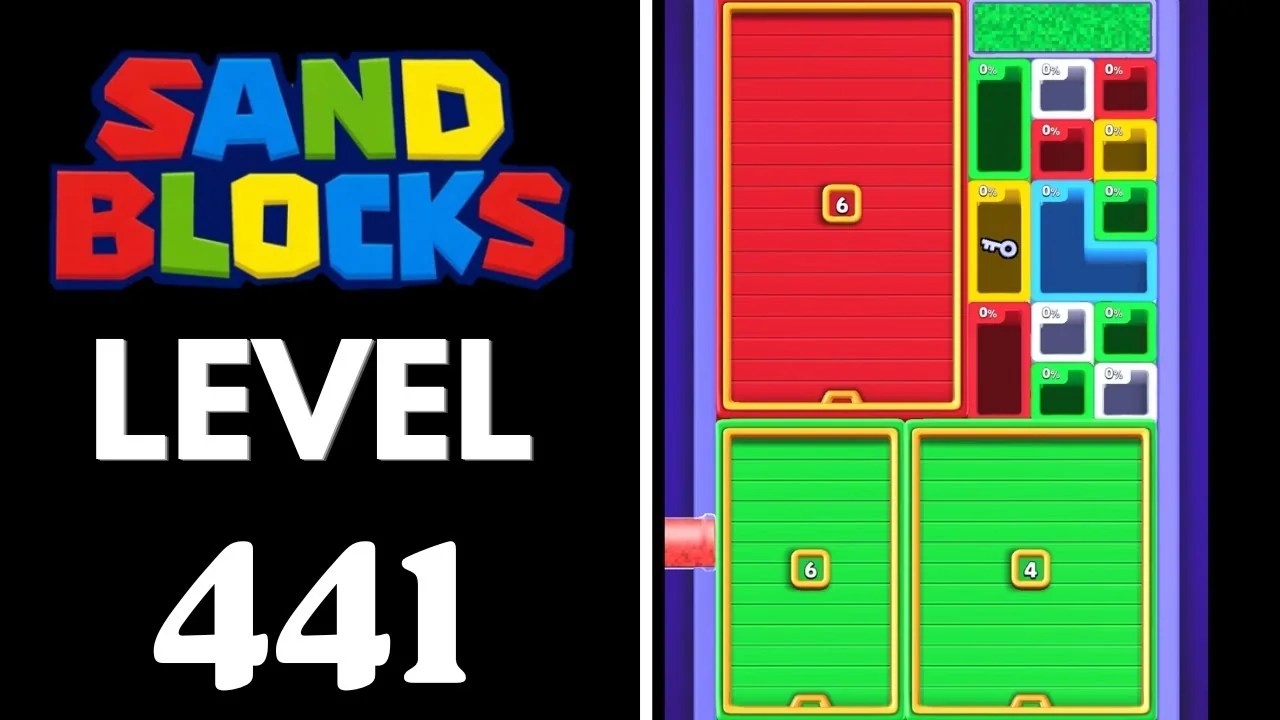 Sand Blocks Level 441 board layout
