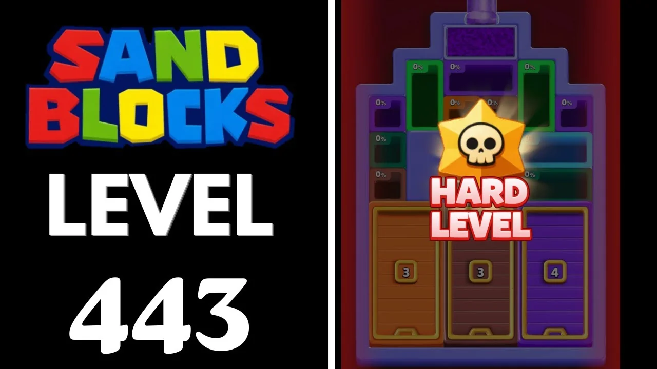 Sand Blocks Level 443 board layout