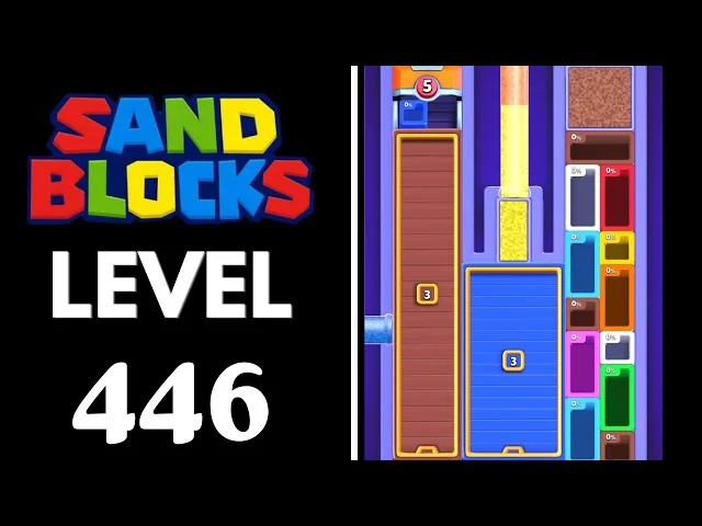 Sand Blocks Level 446 board layout