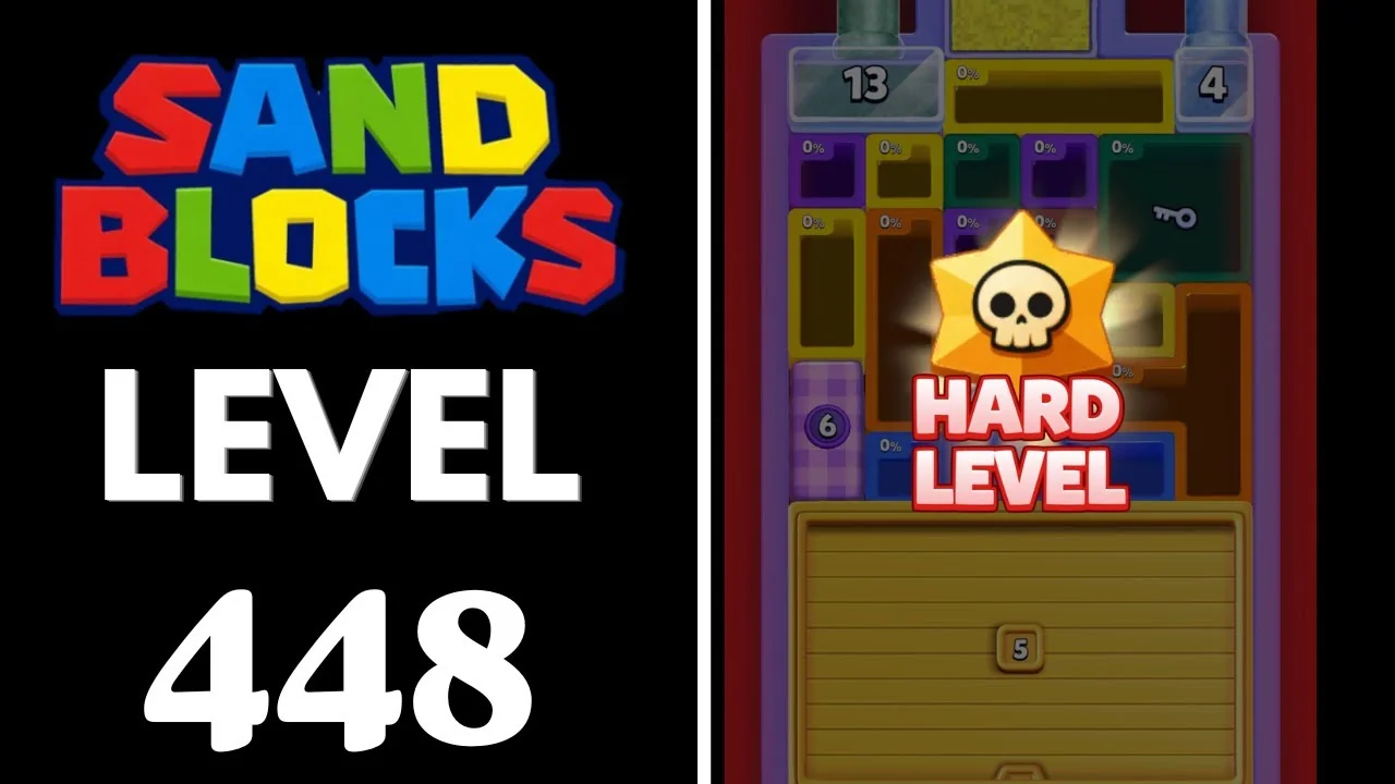 Sand Blocks Level 448 board layout