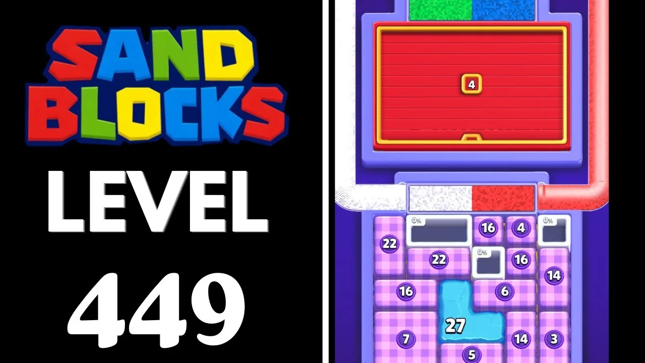 Sand Blocks Level 449 board layout