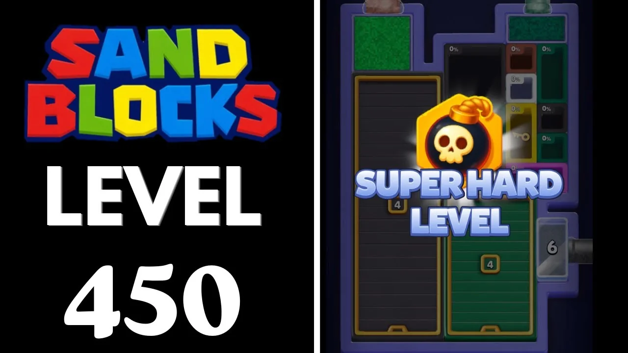 Sand Blocks Level 450 board layout
