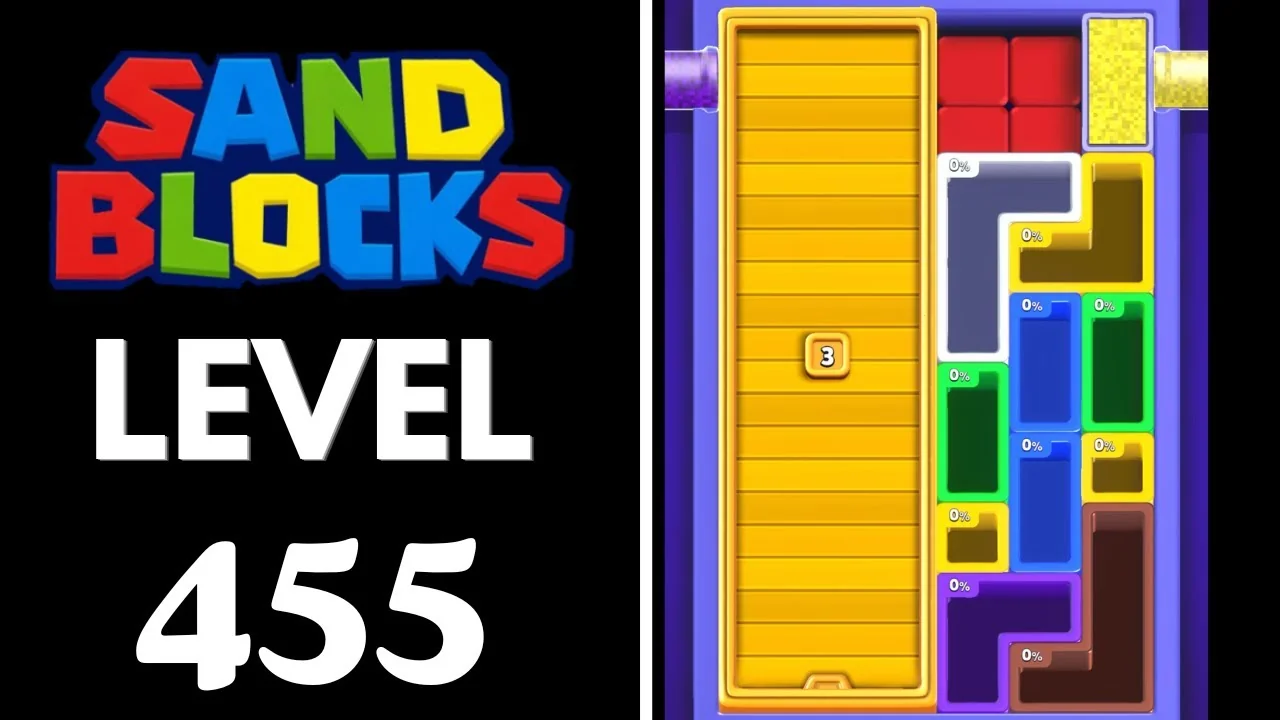Sand Blocks Level 455 board layout