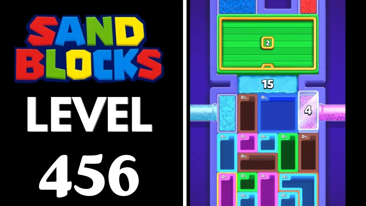 Sand Blocks Level 456 board layout