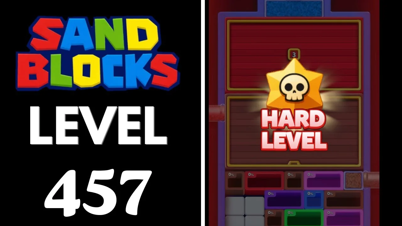 Sand Blocks Level 457 board layout