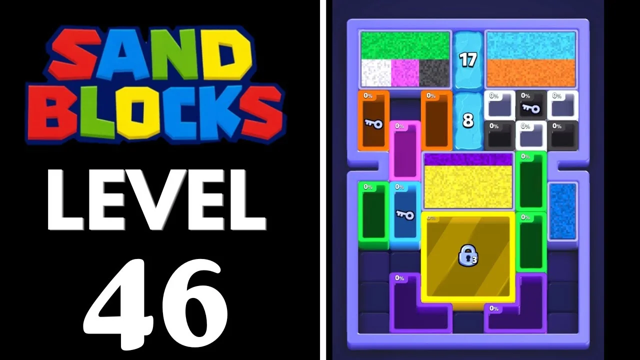 Sand Blocks Level 46 board