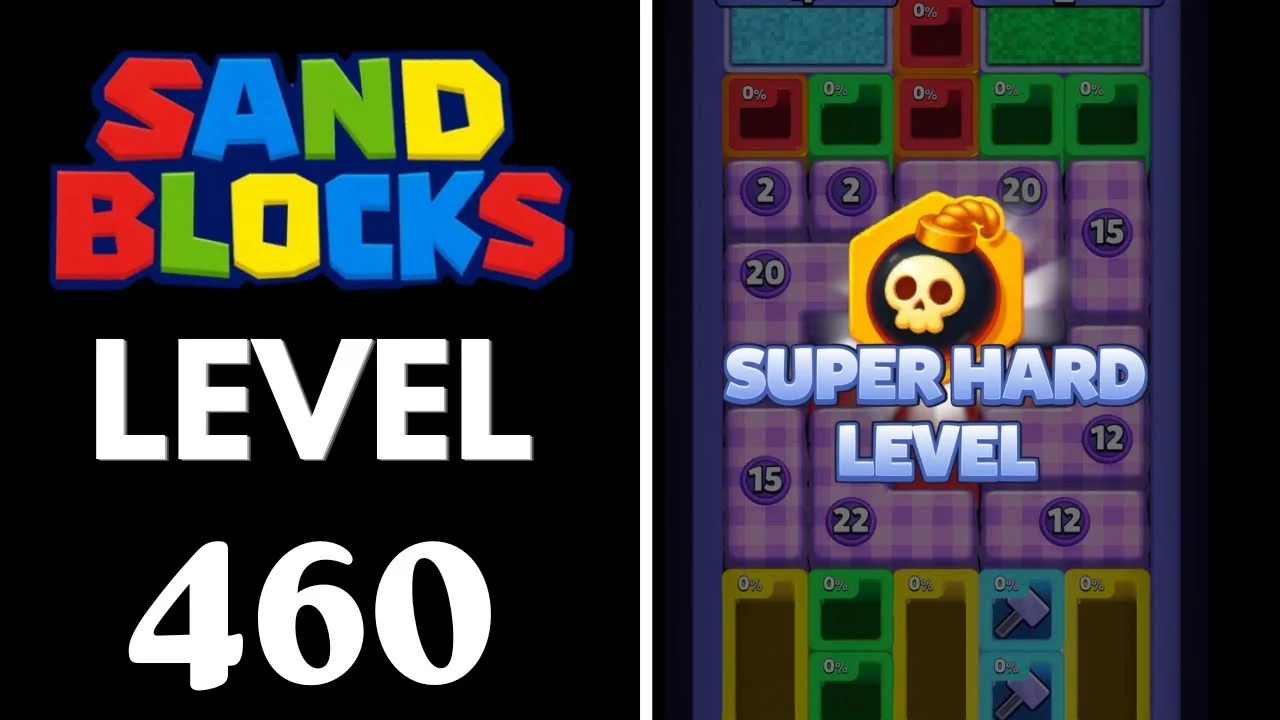 Sand Blocks Level 460 board layout