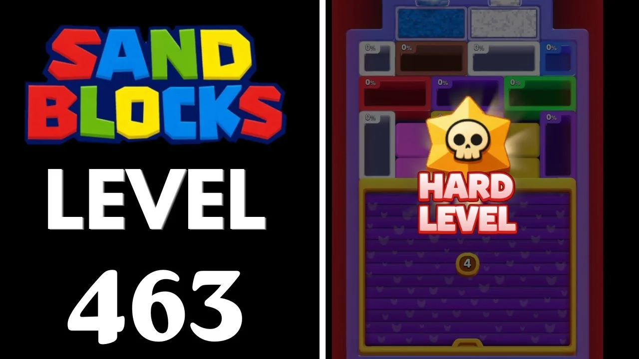 Sand Blocks Level 463 board layout