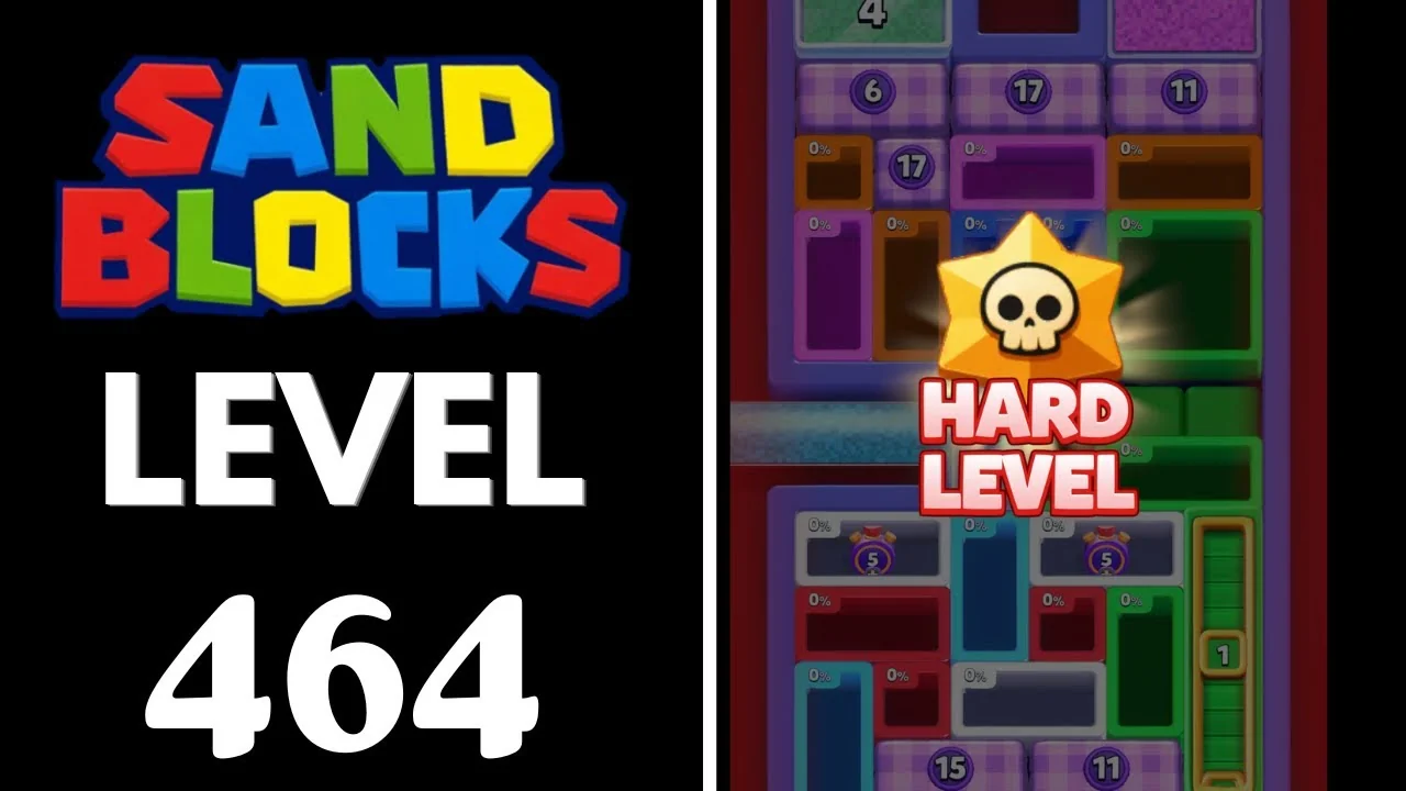 Sand Blocks Level 464 board layout