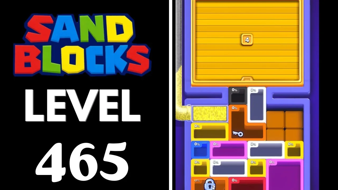 Sand Blocks Level 465 board layout