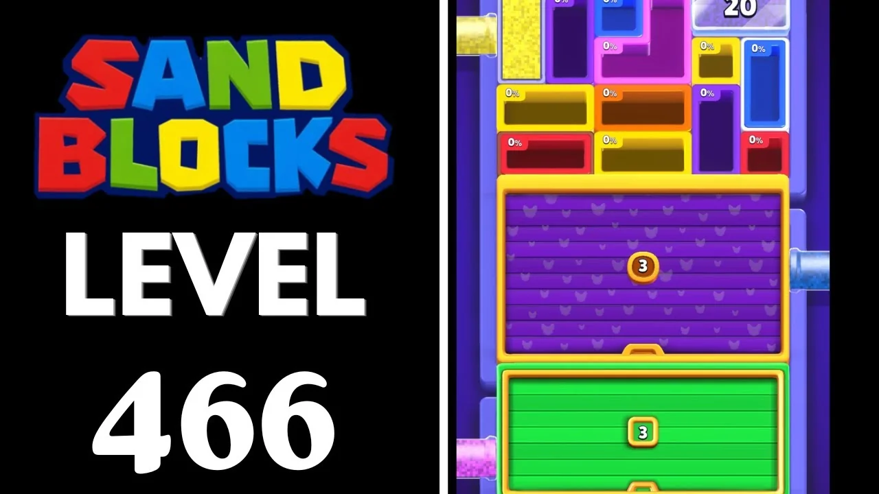 Sand Blocks Level 466 board layout